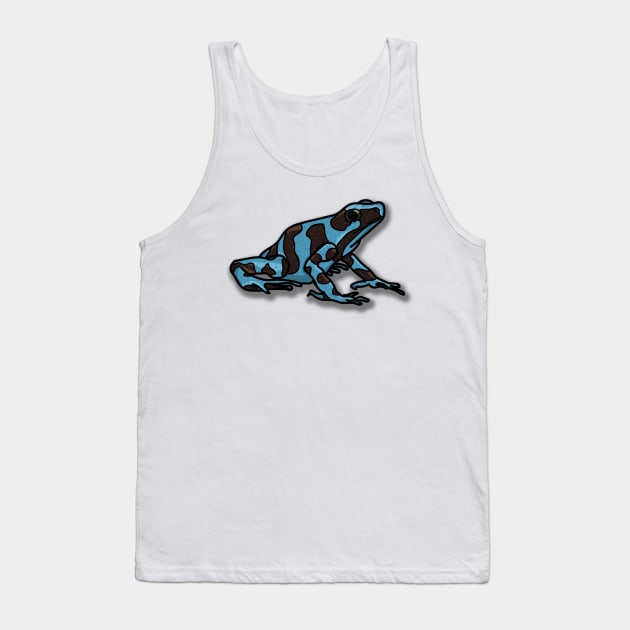 Digital Drawing Poison Dart Frog Tank Top by shanestillz